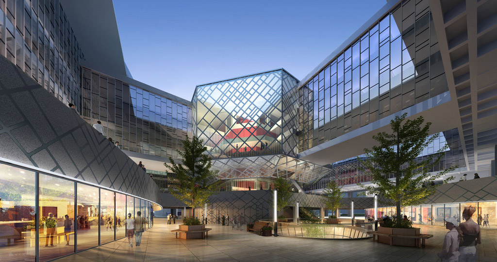 城市商業(yè)廣場(chǎng)效果圖2